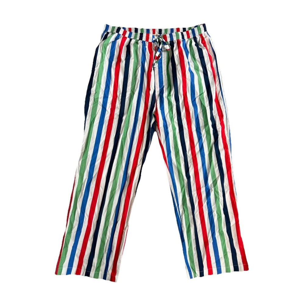 Printfresh Size XL Print Fresh Striped Multicolor Pajama Bottoms